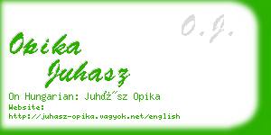 opika juhasz business card